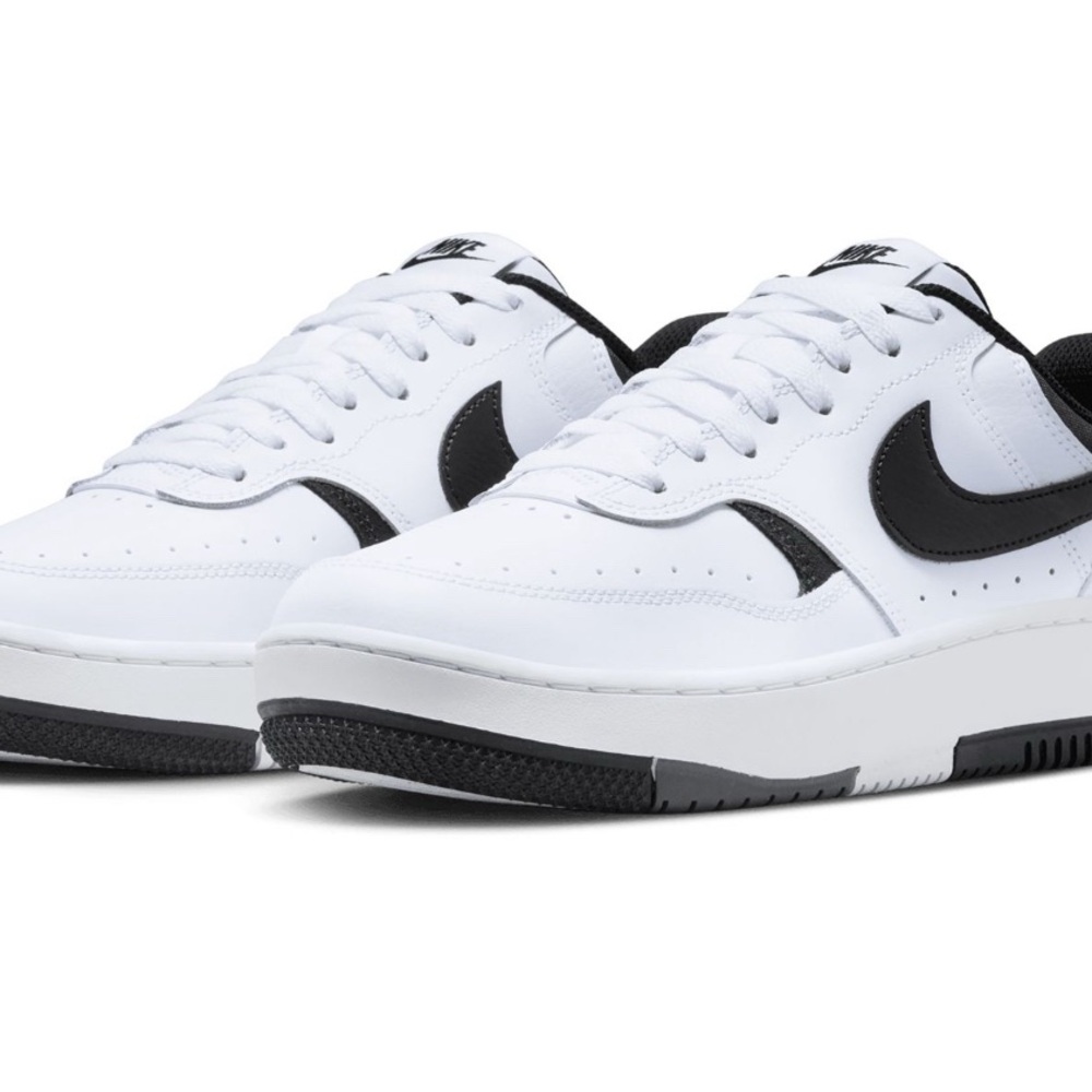 Nike White and Black Gamma Force sneakers